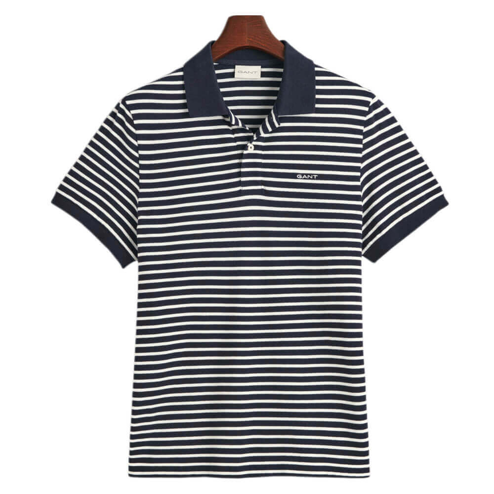 GANT Striped Pique Polo Shirt